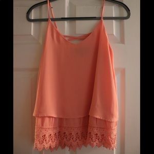 Francesca’s peach tank top